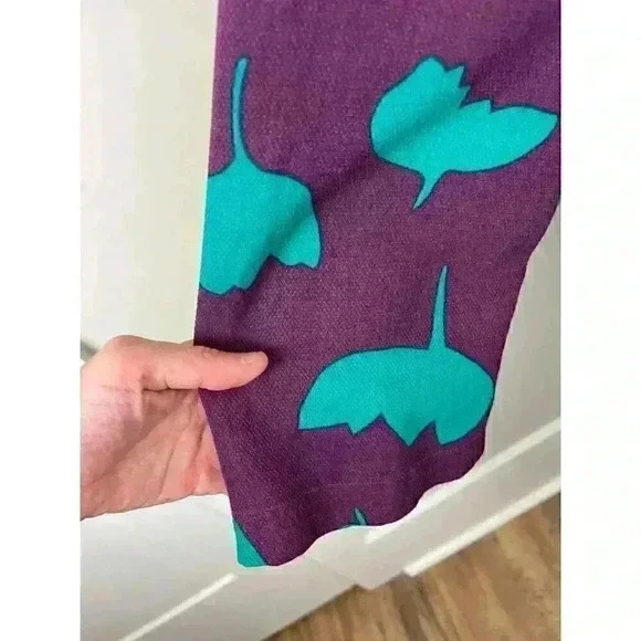 White Stuff UK Women's Midi Dress Size 16UK Purple Teal Pockets Half Sleeve L - Picture 5 of 12